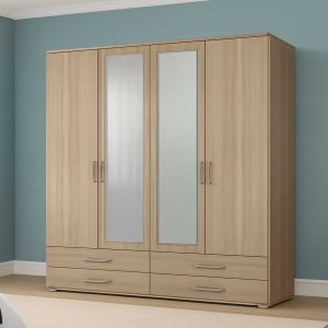 Lothar 4 Door Wardrobe