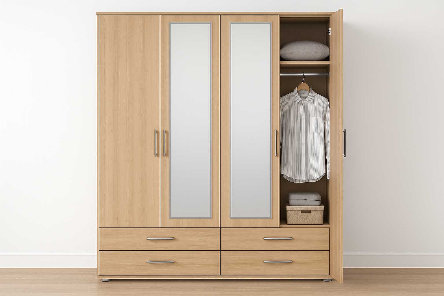 Lothar 4 Door Wardrobe 2 Lothar 4 Door Wardrobe