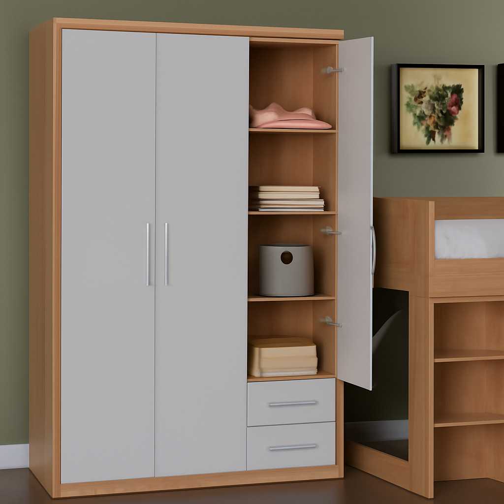 Roar 3 Door Wardrobe 1 Roar 3 Door Wardrobe