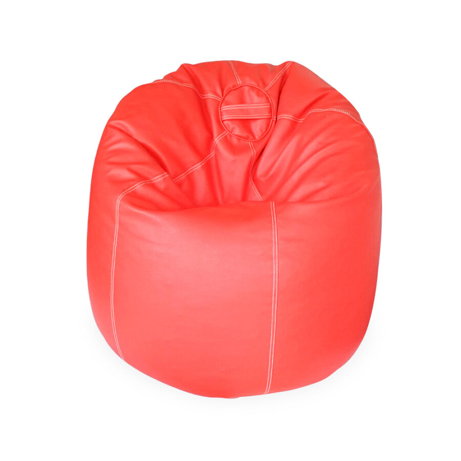 Orange Leatherite Bean Bag - Renome