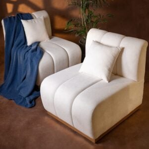 Pleated Perch Sofa Chair