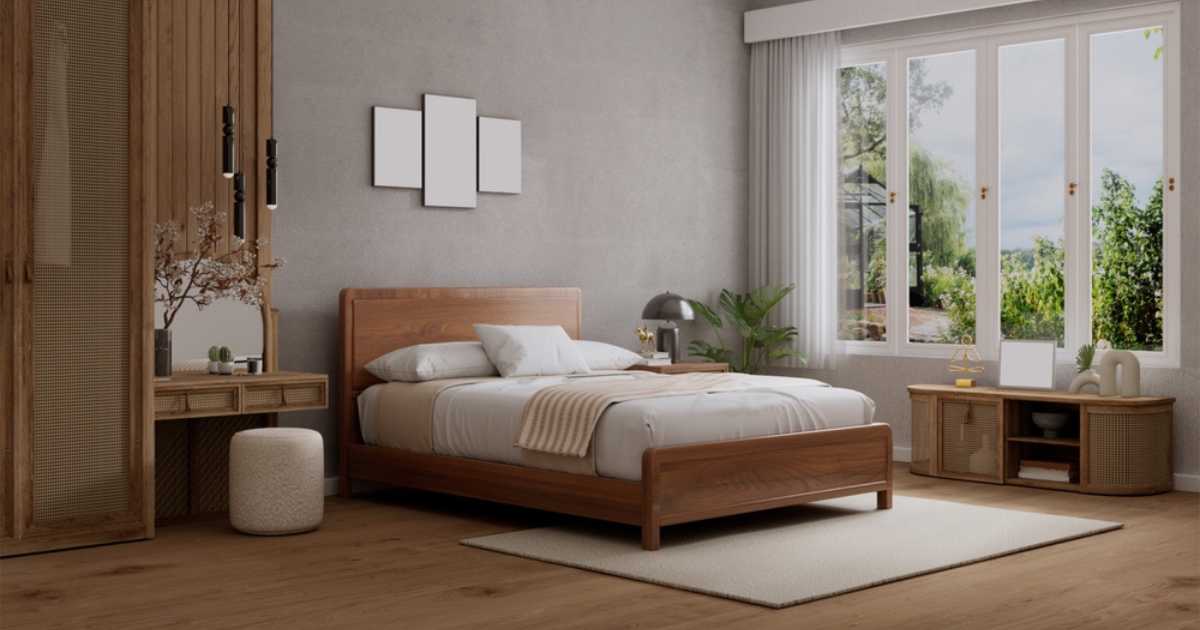 wooden single bed designs