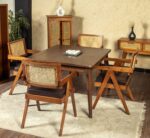 modern wooden 4 seater dining table set veltrano dining set renome pakistan