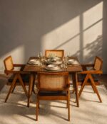 modern wooden 4 seater dining table set veltrano dining set renome pakistan