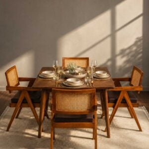 modern wooden 4 seater dining table set veltrano dining set renome pakistan