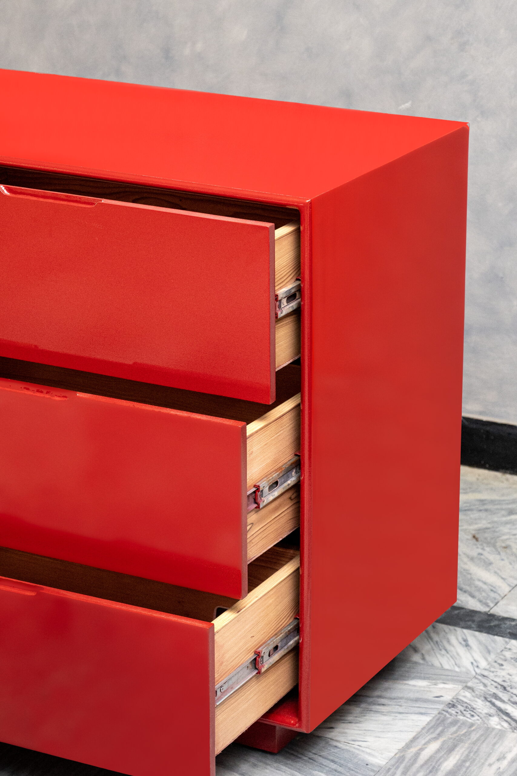 Red Dresser