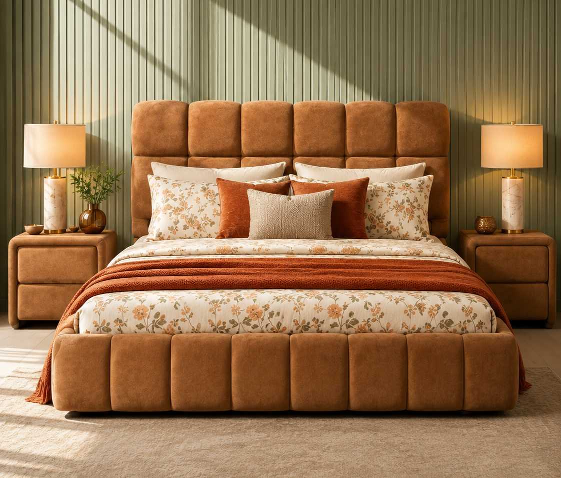 Calrune Fabric Bed